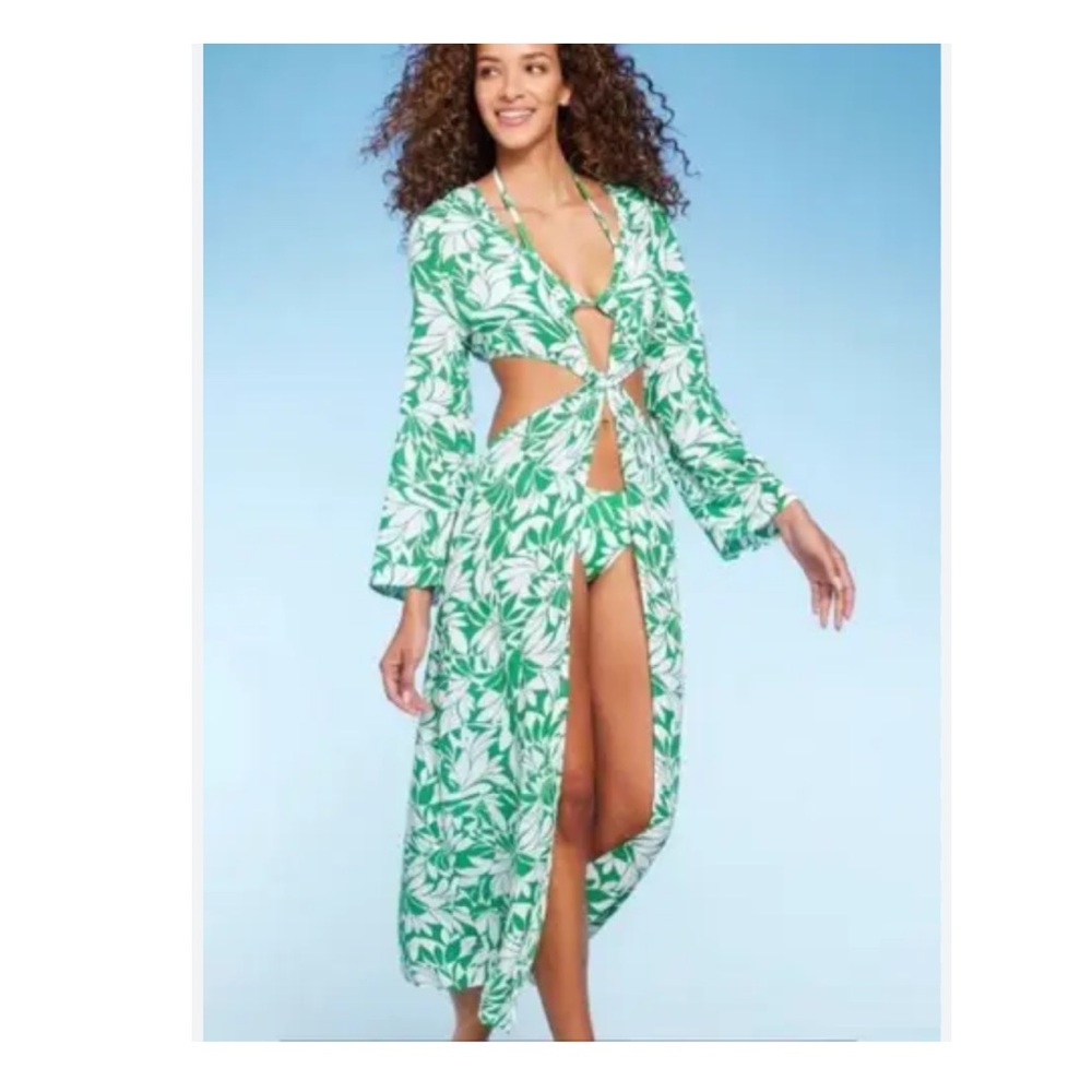 Shade & Shore Twist Front Coverup Maxi Dress